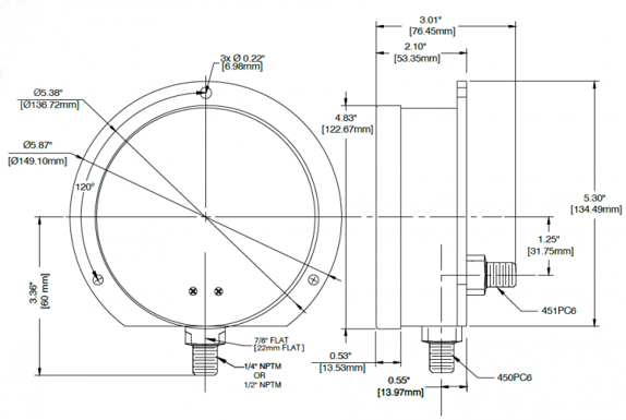 INdustrial-Pressure-Gauge-Model-450PC6-Diagram-768x516