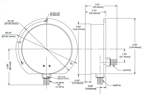INdustrial-Pressure-Gauge-Model-450PC6-Diagram-768x516
