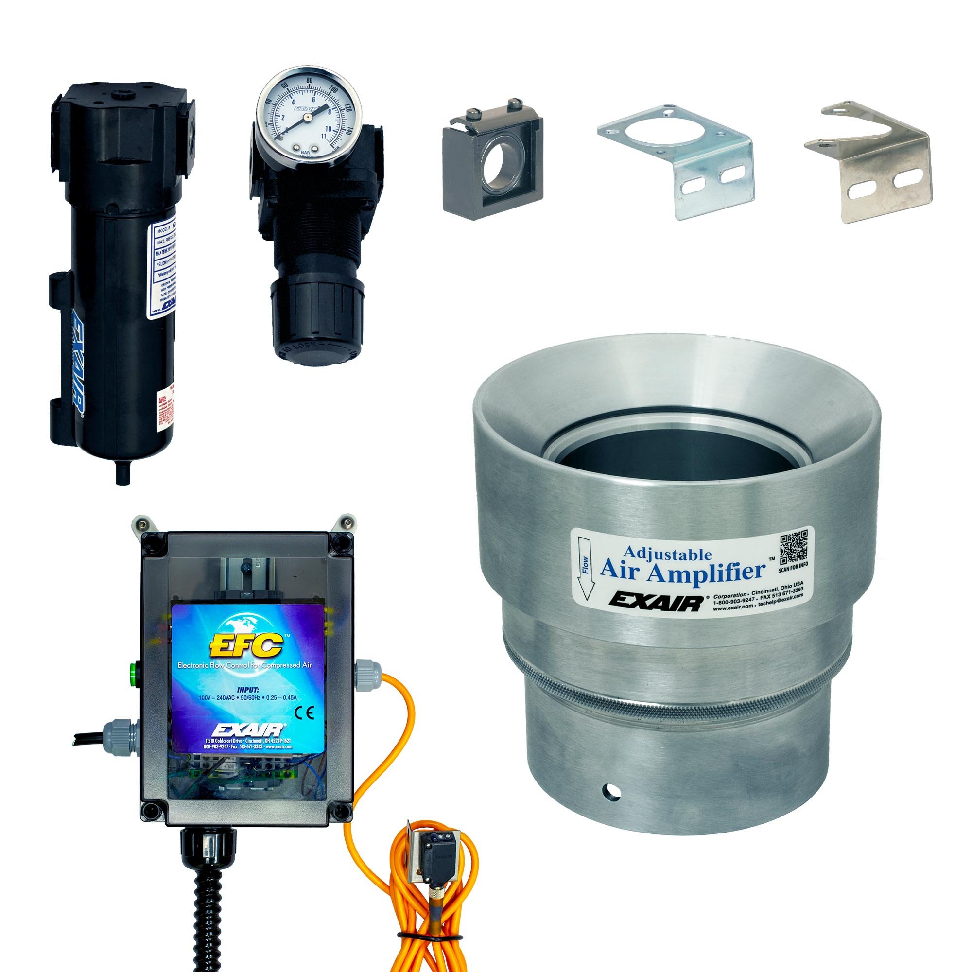 exair-adjustable-air-amplifier-deluxe-kit-3"SS-6233dx