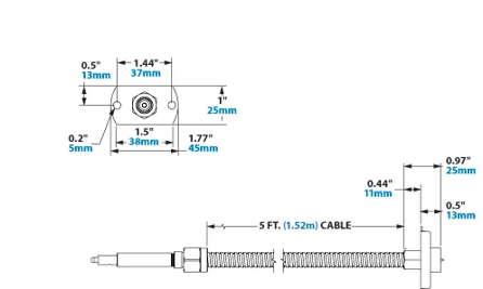 exair-Model-8199-Gen4-Ionizing-Point-Only-Dimensions