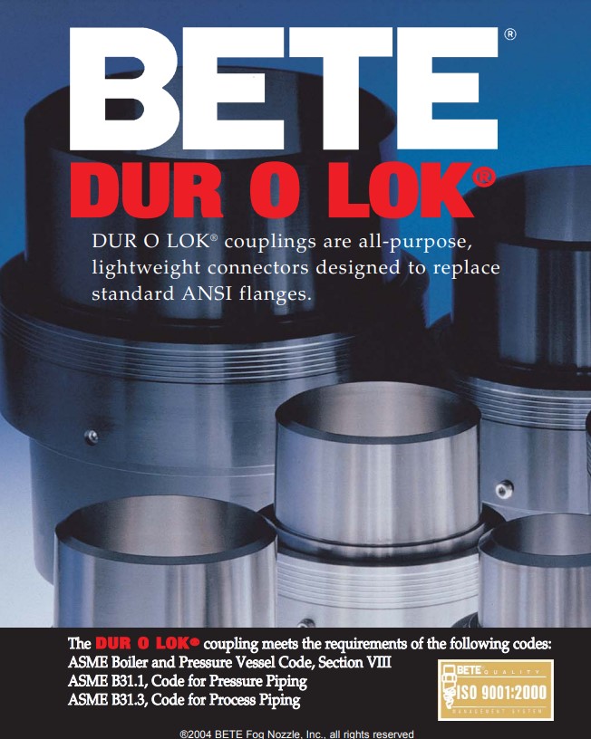 BETE DUR O LOK Couplings - Datasheet