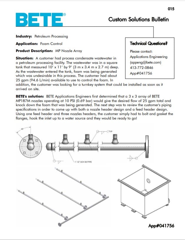 BETE Foam Control 041756