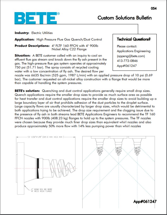 BETE Flue Gas Quench 061247