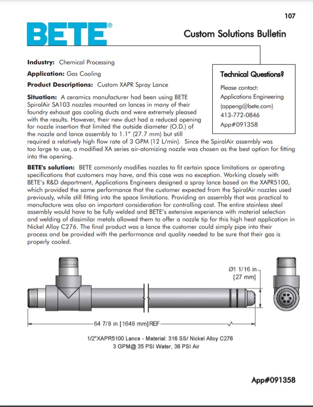 BETE Gas Cooling 091358