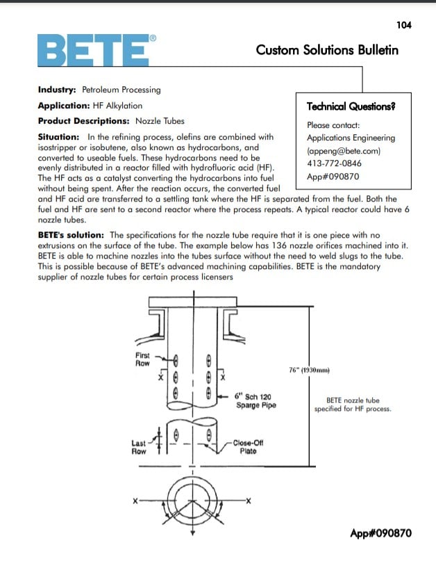 BETE HF Alkylation 090870