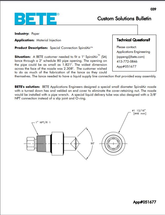 BETE Material Injection 0516771