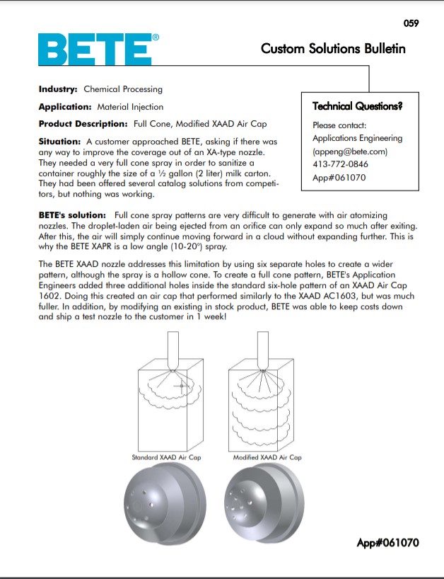 BETE Material Injection 061070