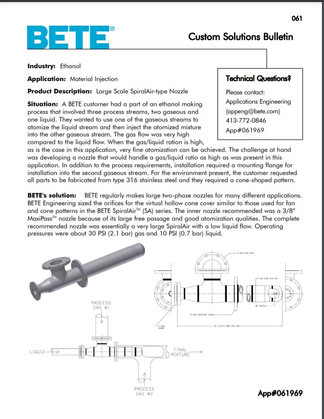 BETE Material Injection 061969