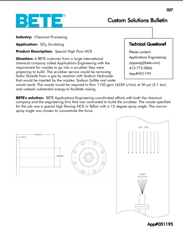 BETE SO2 Scrubbing 051195