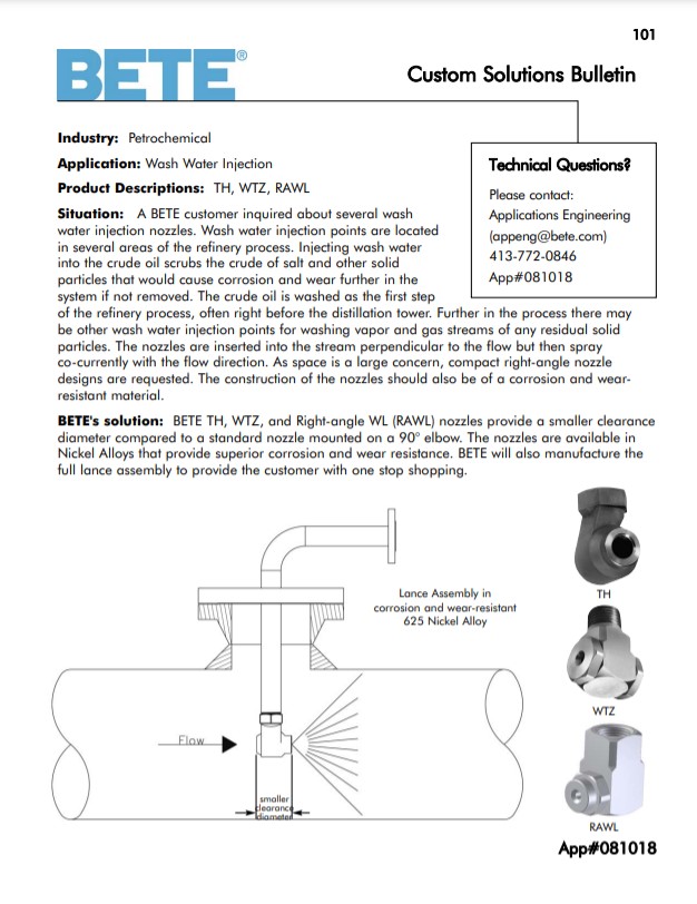 BETE Wash Water Injection 081018