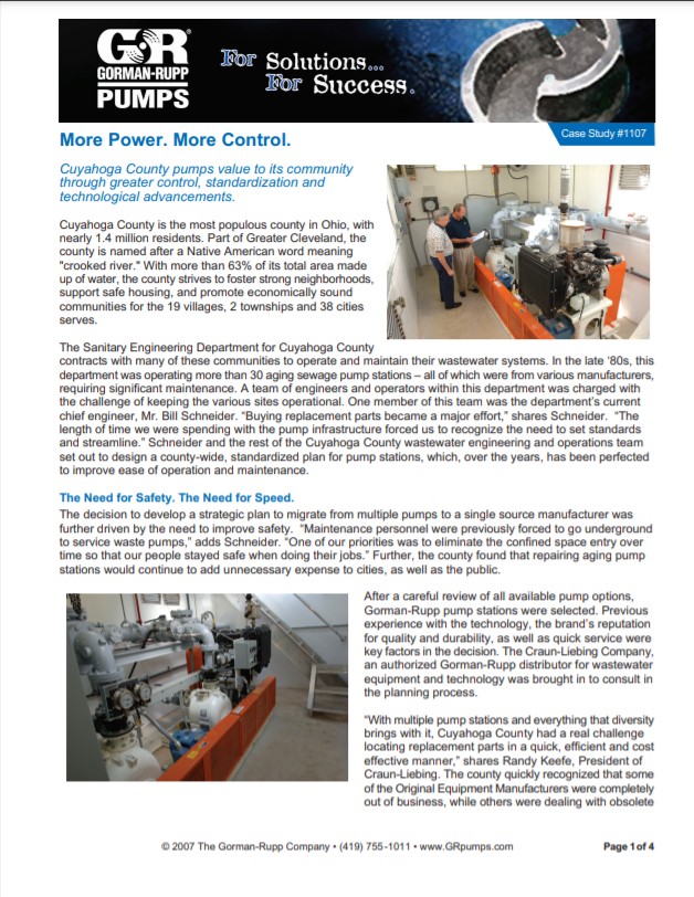 Gorman-Rupp ReliaSource Auto Start Lift Station Case Study