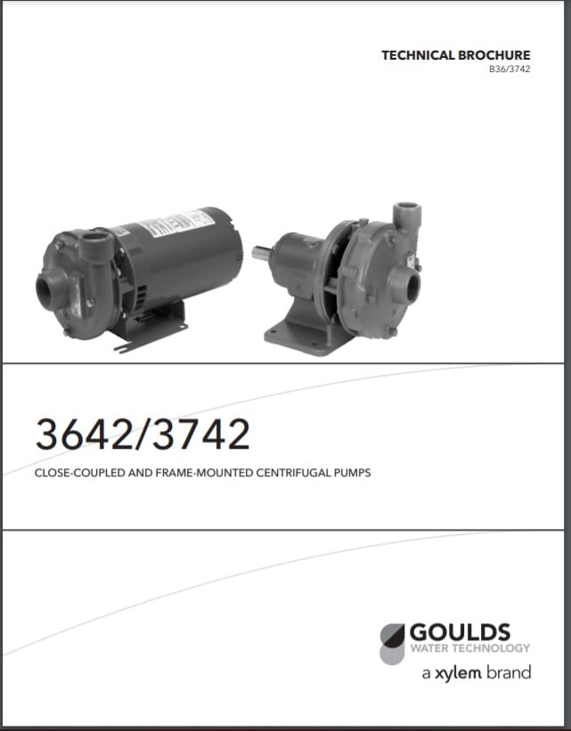 Goulds 3642 End Suction Cast Iron Pumps