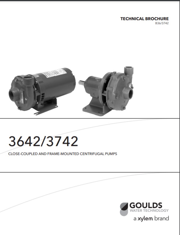 Goulds 3742 End Suction Cast Iron Pumps