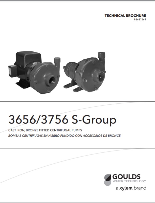 Goulds 3756 S-Group End Suction Cast Iron Pumps