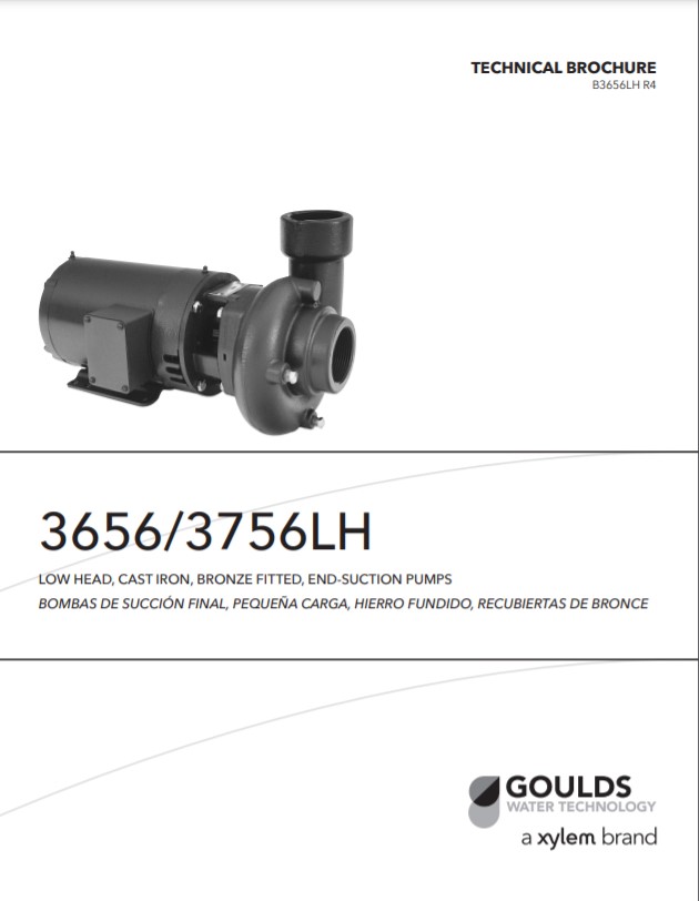 Goulds Xylem 3656-3756 LH Technical Brochure