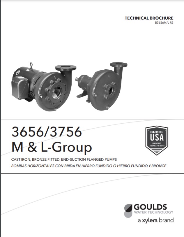 Goulds Xylem 3656 3756 ML Technical Brochure