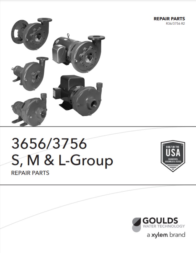 Goulds Xylem 3656 3756 Repair Parts