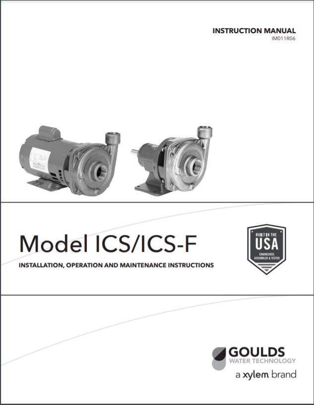 Goulds Xylem ICS-ICSF Instruction Manual
