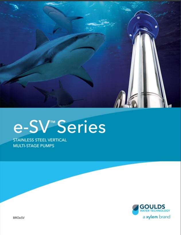 Goulds e SV Vertical Multi Stage Pumps