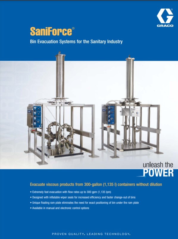 Graco SaniForce Bin Evacuation System