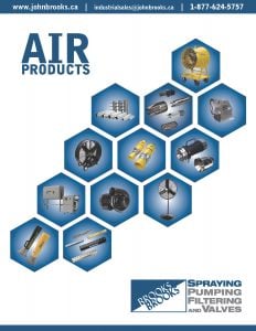 Brochure sur les produits d'air de la société John Brooks