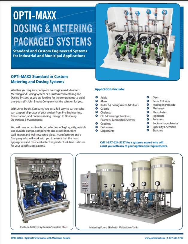 John Brooks Dosing & Metering Packaged Systems