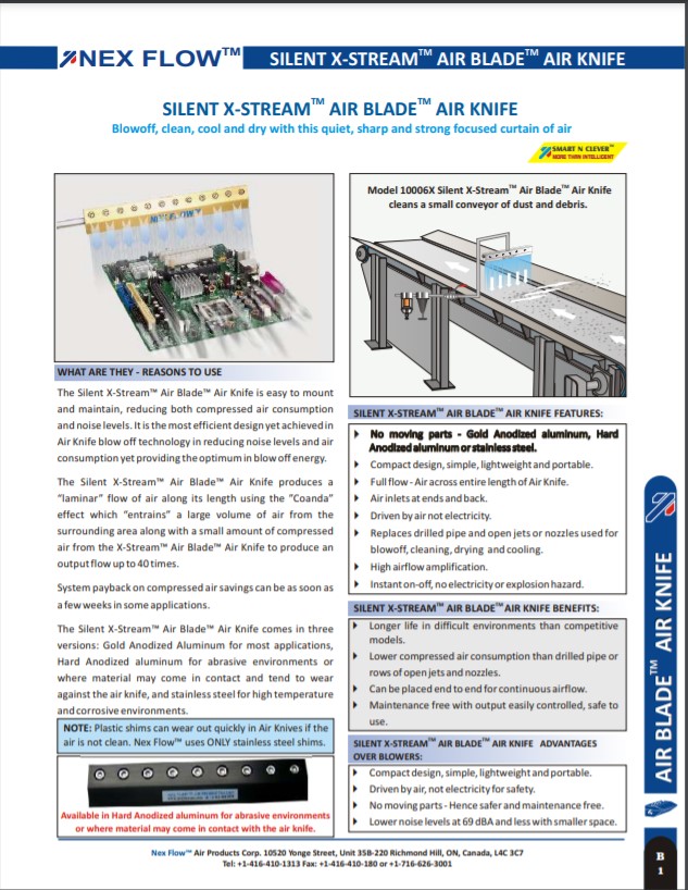 Air Knife X Stream Air Blade