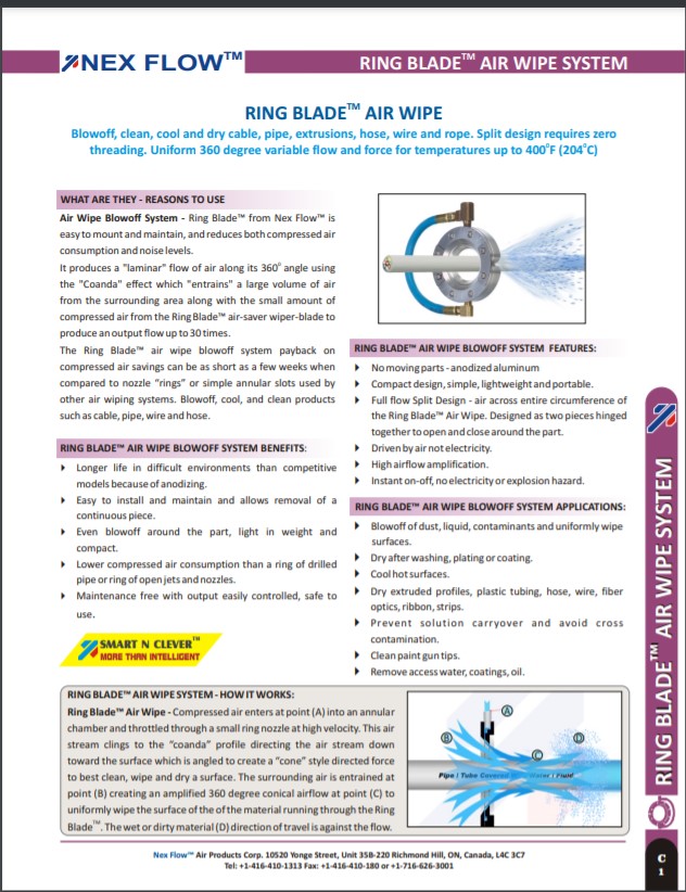 Nex Flow Ring Blade Standard Air Wipe