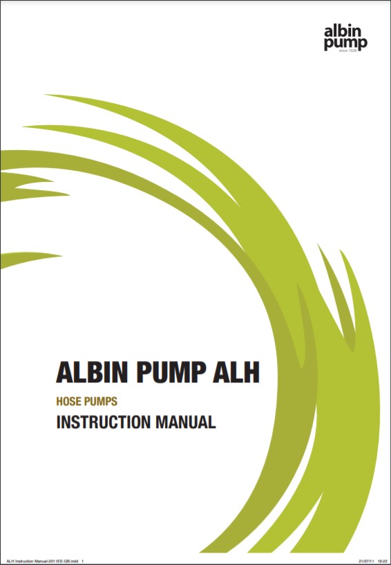 Albin Pump ALH - Instruction Manual