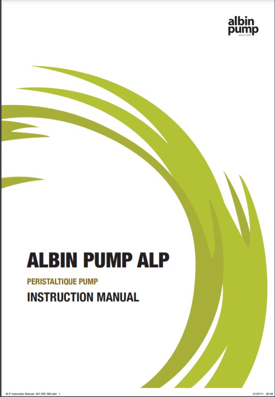 Albin Pump ALP - Instruction Manual