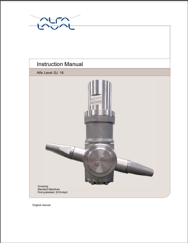 Alfa Laval GJ 18 - Manual