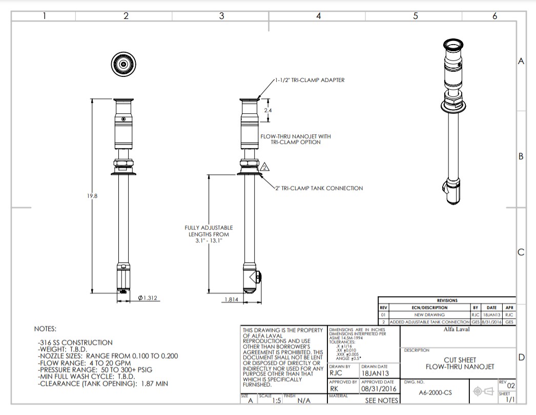 Alfa Laval GJ A2 - Drawing