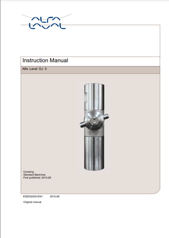 Alfa Laval Gamajet GJ5 - Manual