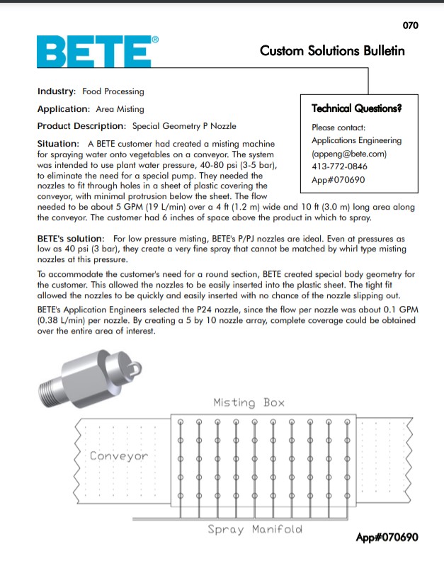 BETE Area Misting 070690