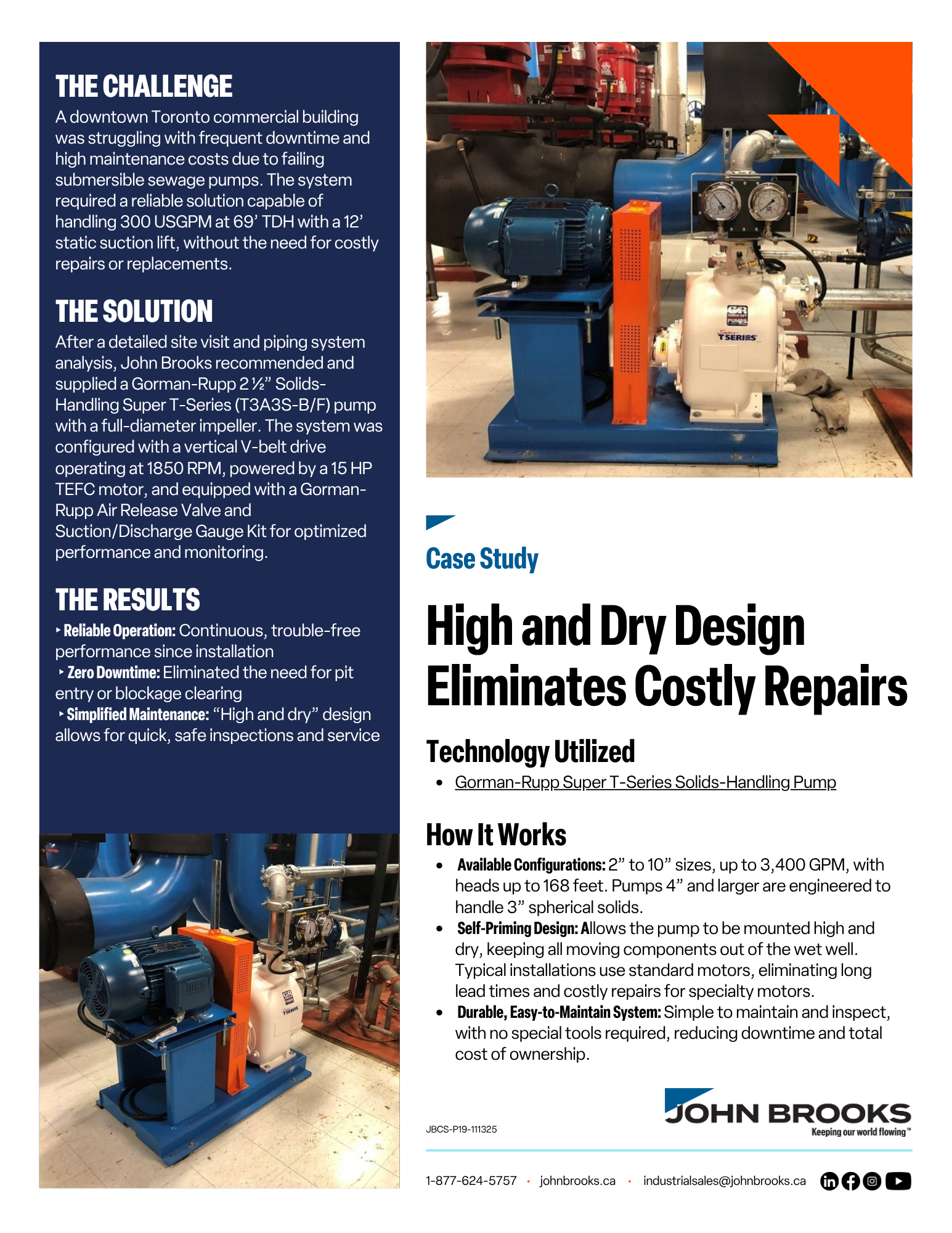 Gorman-Rupp High and Dry Design Eliminates Costly Repairs