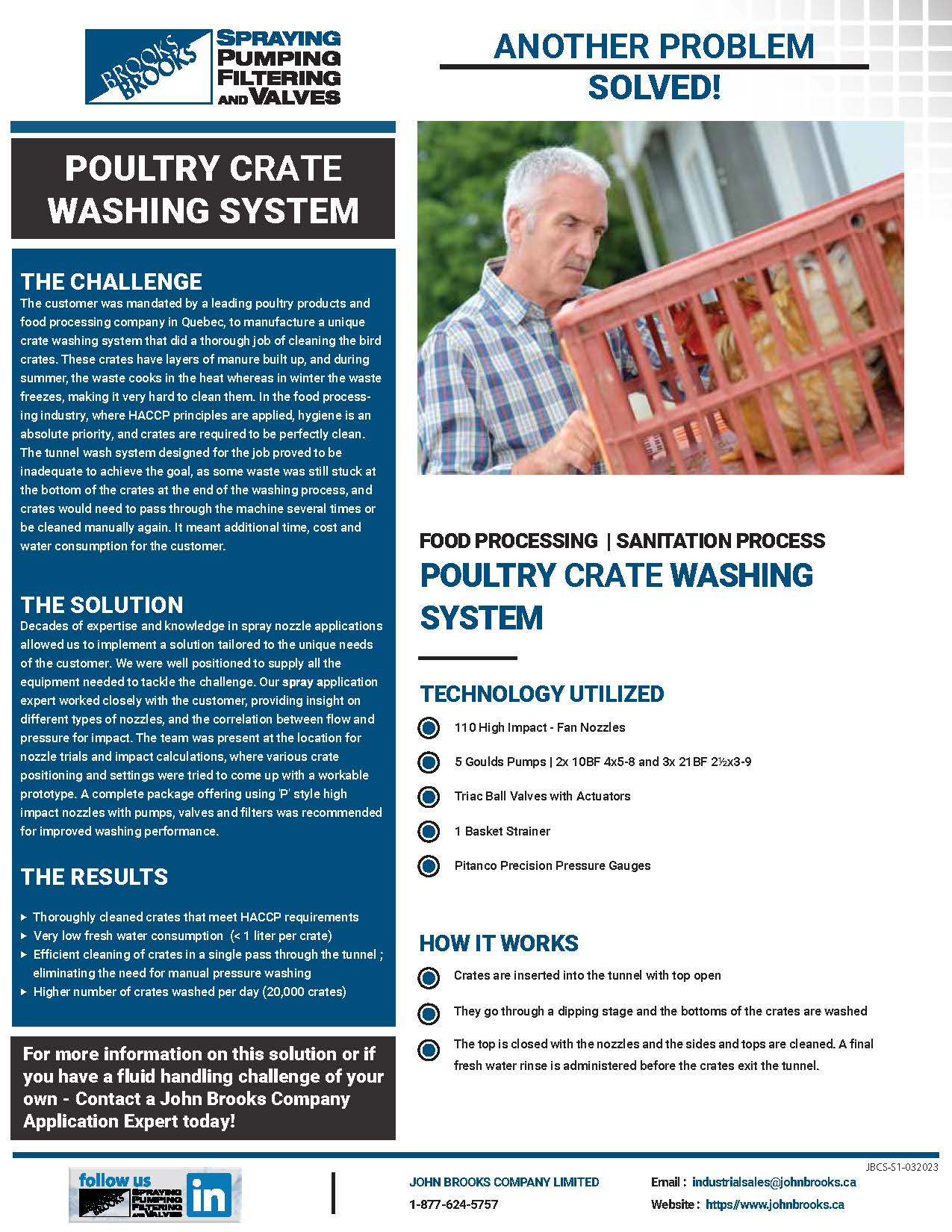 Poultry Crate Washing System