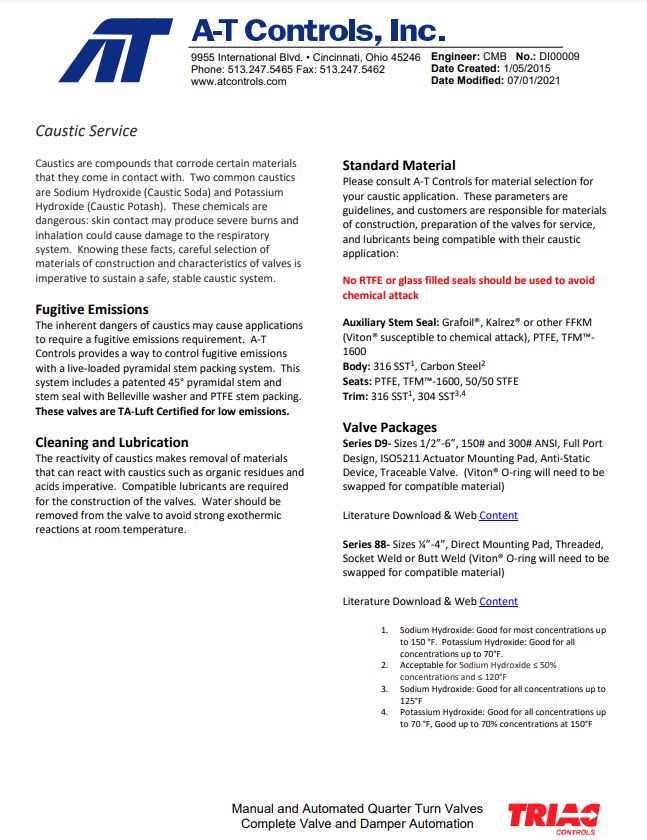 A-T Controls Caustic Service Whitepaper