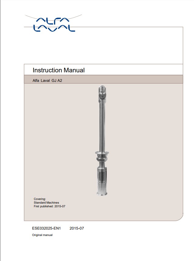 Alfa Laval GJ A2 - Manual