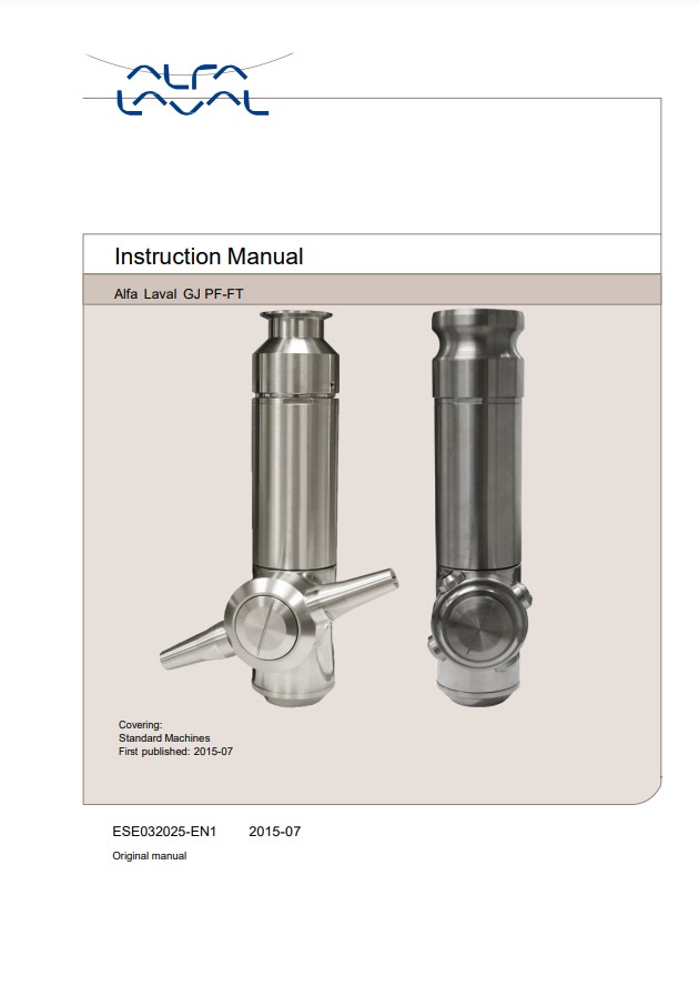 Alfa Laval Gamajet GJ PF FT - Manual