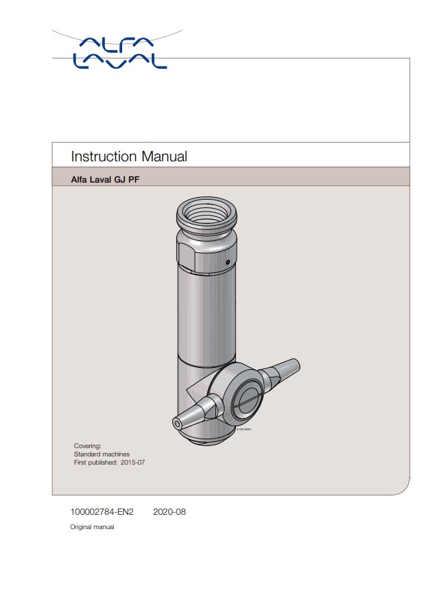 Alfa Laval GJ PF - Manual