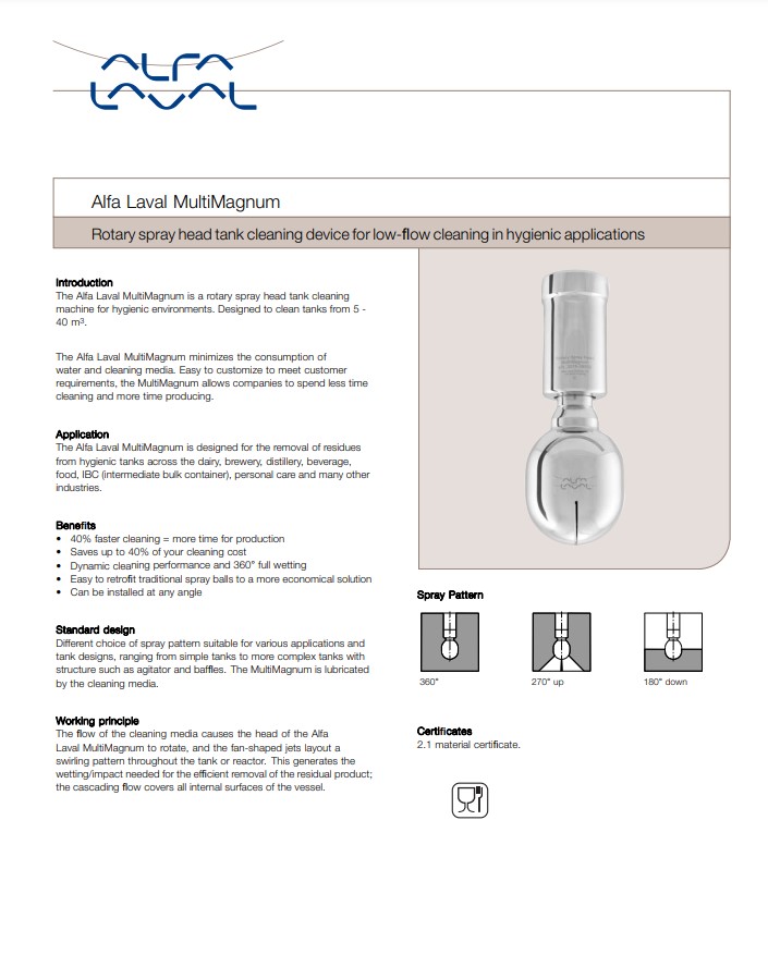 Alfa Laval MultiMagnum - Product Brochure