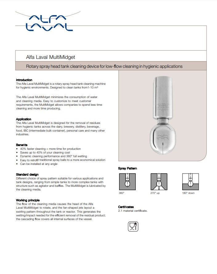 Alfa Laval MultiMidget - Product Brochure