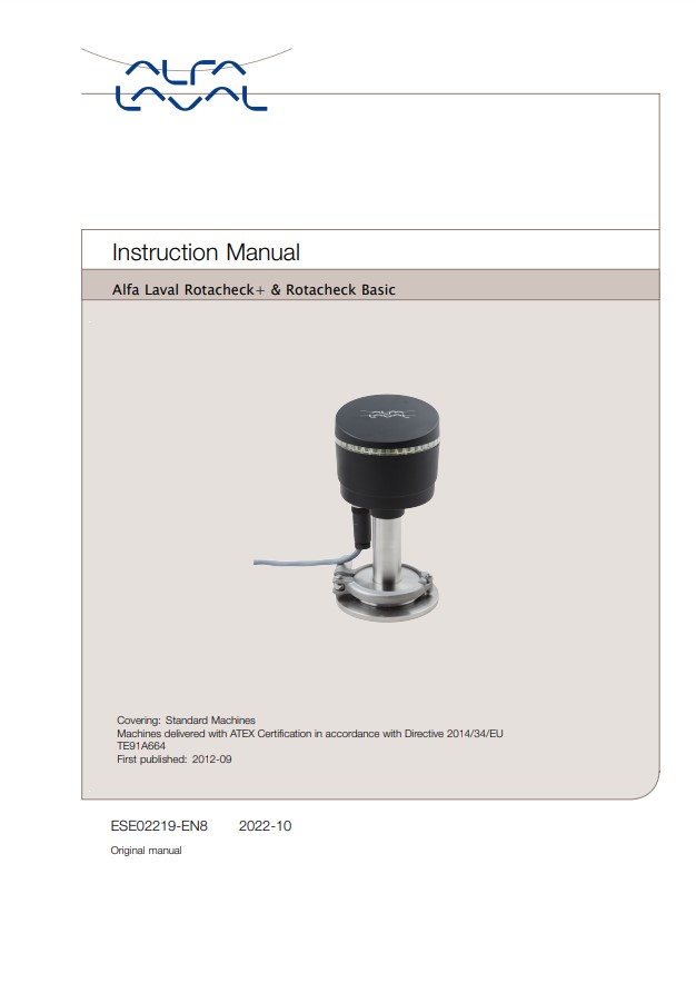 Alfa Laval Rotacheck Plus and Rotacheck Basic - Manual