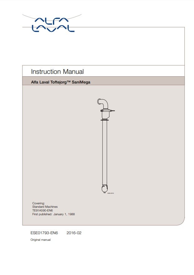 Alfa Laval SaniMega - Rotary Spray Head - Manual