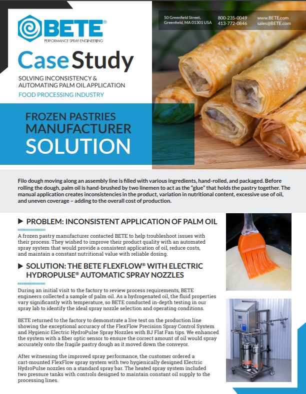 BETE FlexFlow EHP Frozen Pastries - Case Study