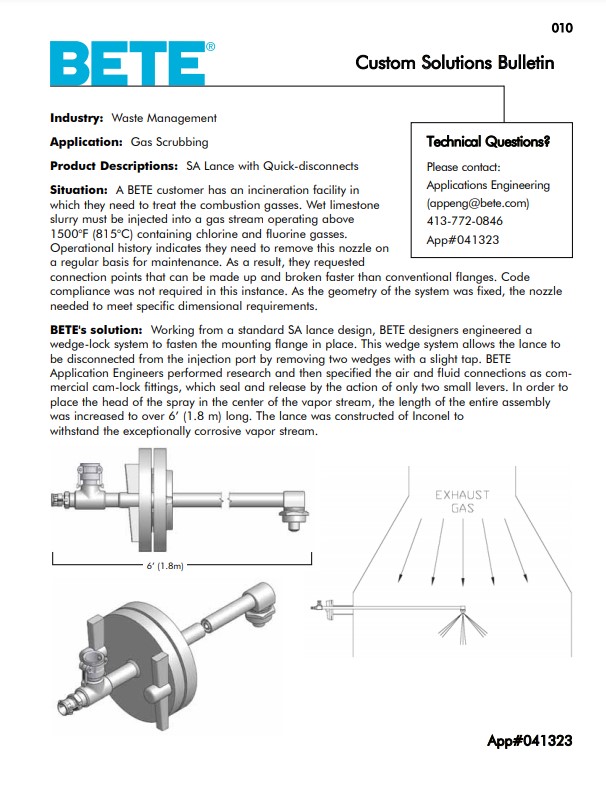 BETE Gas Scrubbing - Application Bulletin