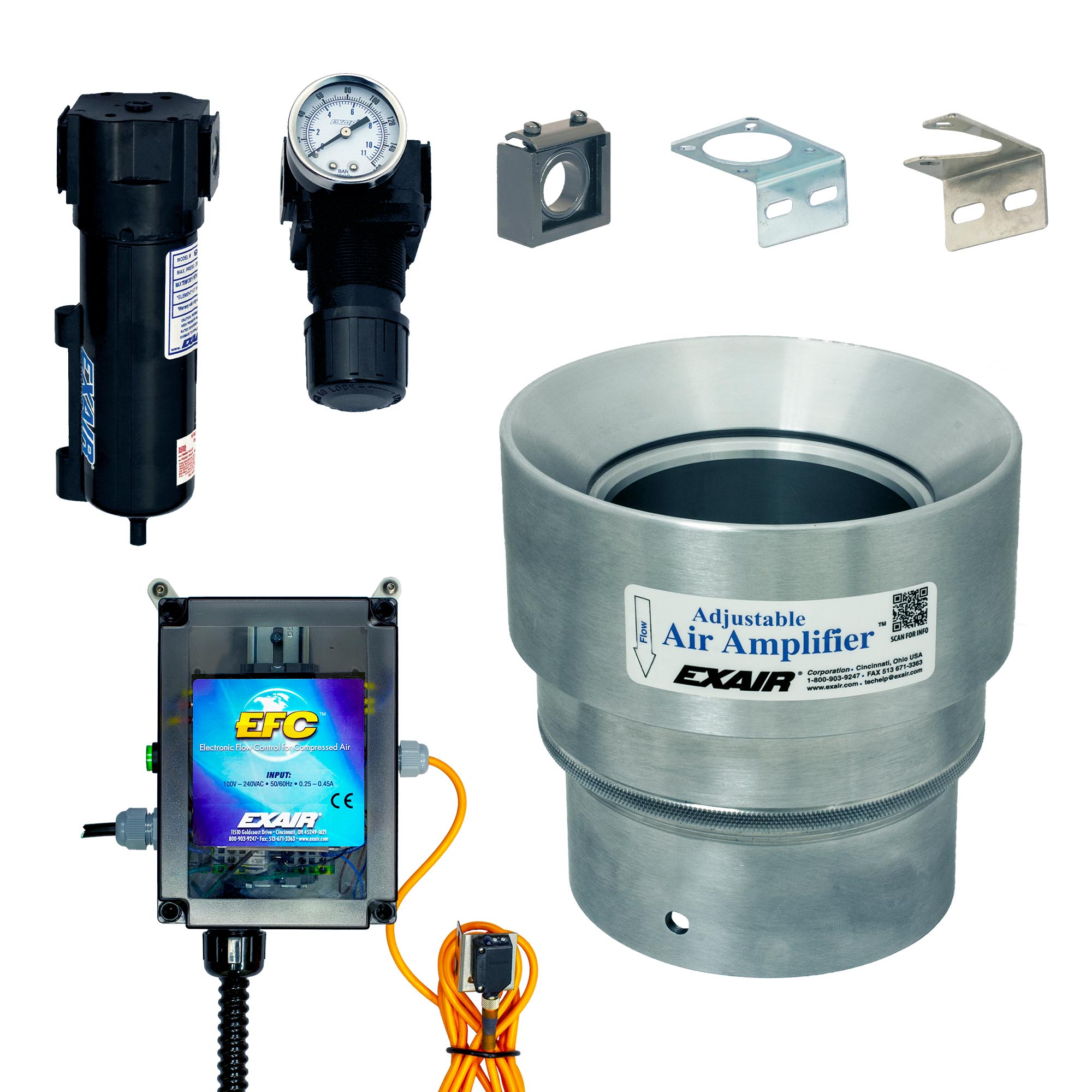 EXAIR Adjustable Air Amplifier™ Deluxe Kit