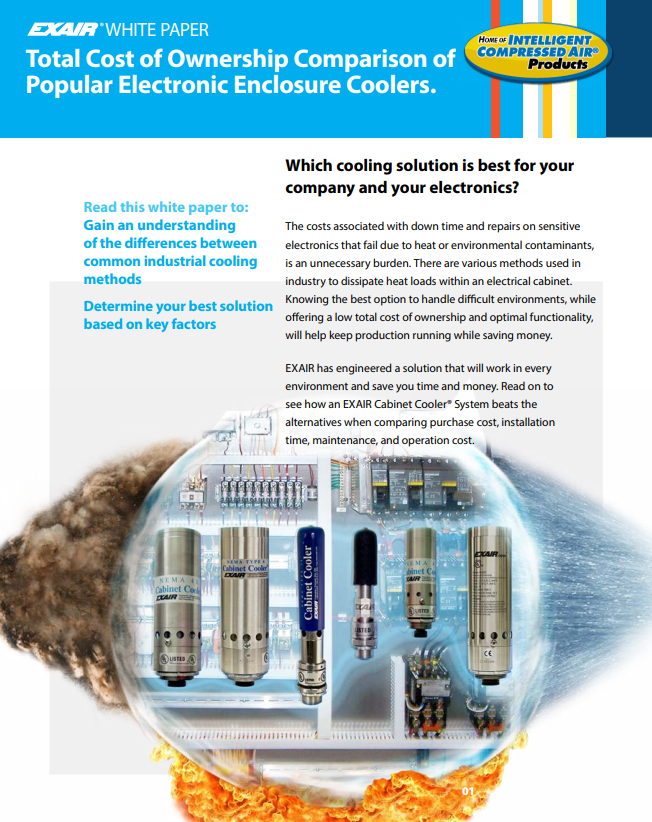 EXAIR White Paper: Total Cost of Ownership - Comparison of Popular Electronic Enclosure Coolers