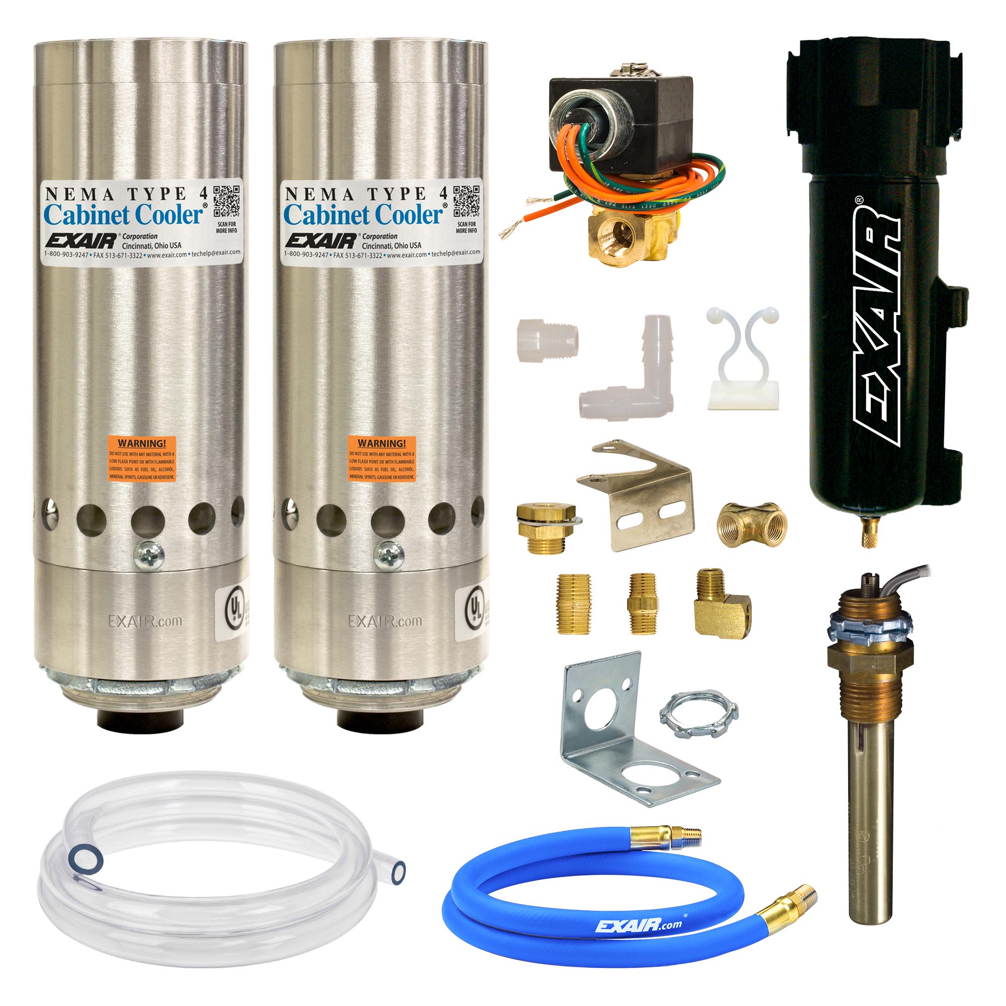 EXAIR NEMA 4 NHP Cabinet Cooler® Systems with Therm
