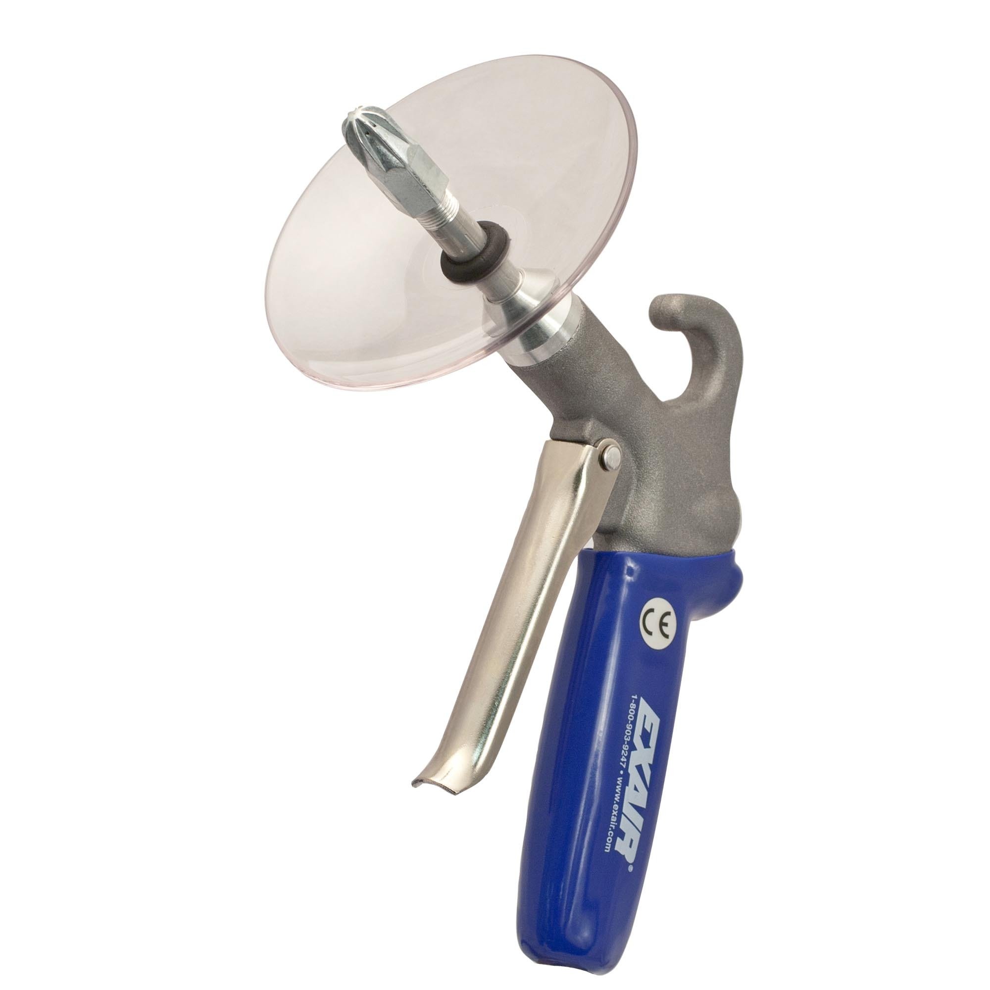 EXAIR Soft Grip Safety Air Gun with Nozzle and Chip Shield